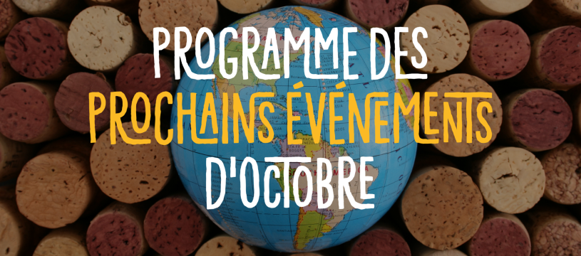 	Programme des prochains événements d'octobre !